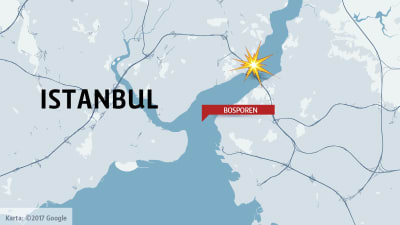 Karta över Istanbul.