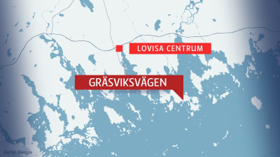 Karta över Lovisa