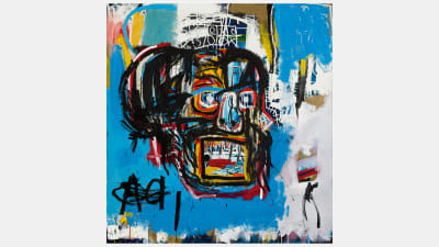 Tavlan, som saknar namn, målades av konstnären Jean-Michel Basquiat år 1982.