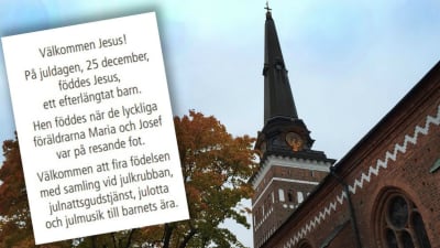 Kyrkan i Västerås annonserar om Jesus med beteckningen "hen"