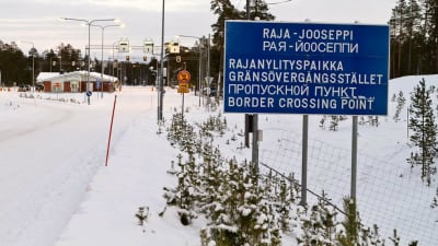 Gränsstationen Raja-Jooseppi i Lappland