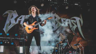 Joona Björkroth från bandet Battle Beast. 
