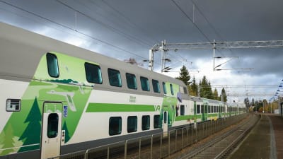 VR-Tåg på spår.