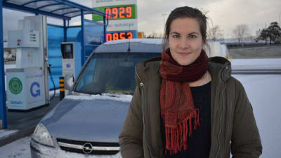 Gasbil tankas.