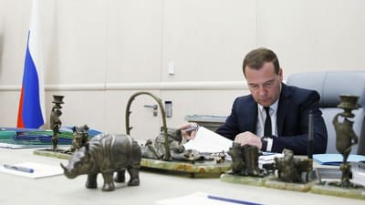 Rysslands premiärminister Dmitrij Medvedev.