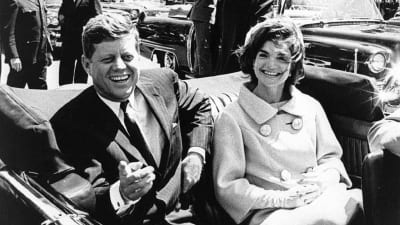 John F Kennedy och Jacqueline Kennedy.