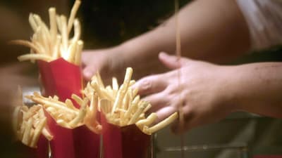 Pommes frites på McDonalds