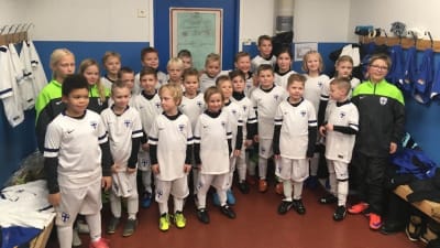 Hela laget FC Loviisa födda 2011 och 2012