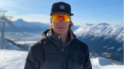 Victor Malmström i slalombacken i Snowbird