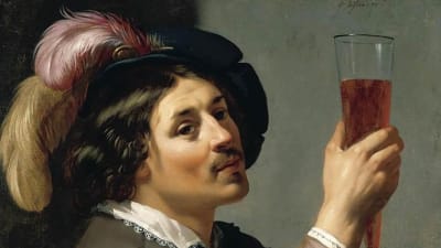 Jan van Bijlerts - Ung man dricker ett glas vin