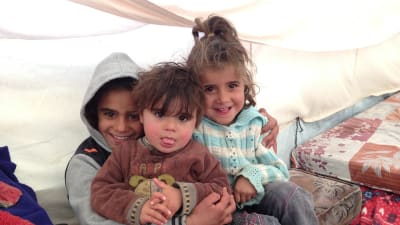 Flyktingar i Bekaa. Det finns närmare en miljon flyktingar i Libanon