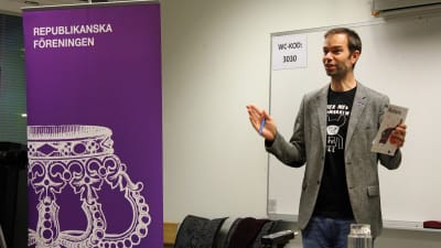 Magnus Simonssen vid Republikanska Föreningen