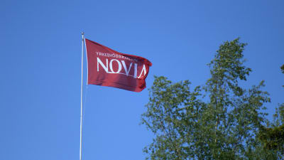 Novias flagga på Brändö i Vasa.