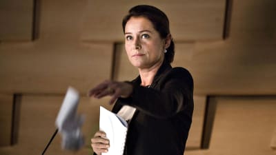 Vallan linnake -sarjan päähenkilö, pääministeri Birgitte Nyborg (Sidse Babett Knudsen).
