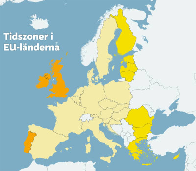 Tidszoner i EU-länderna