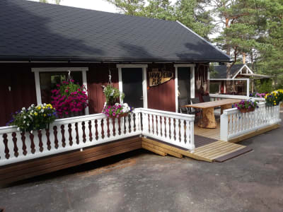 Terrass och bord. Göran Dahlen, Nagu.