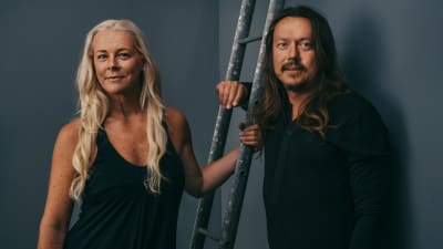 Malena Ernman och Svante Thunberg. 2018.