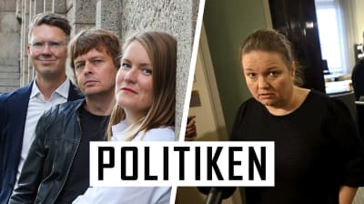 Politikens programledare vid riksdagshuset.