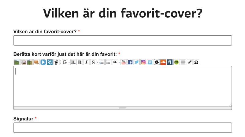 Vega ❤️ covers – vilken är din favoritcover? Skriv in och berätta! – Kultur  och nöje – 