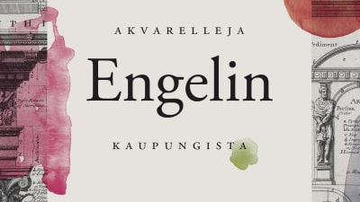 Pärmbild till Jukka Viikiläs roman "Akvarelleja Engelin kaupungista".
