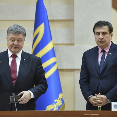 Petro Porošenko ja Mihail Saakashvili