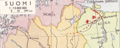 karta över Finland