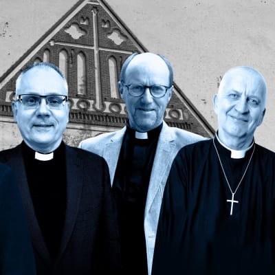 biskopskandidaterna (från vänster till höger) : Lisa Enckell, Bo-Göran Åstrand, Sixten Ekstrand, Harry S. Backström