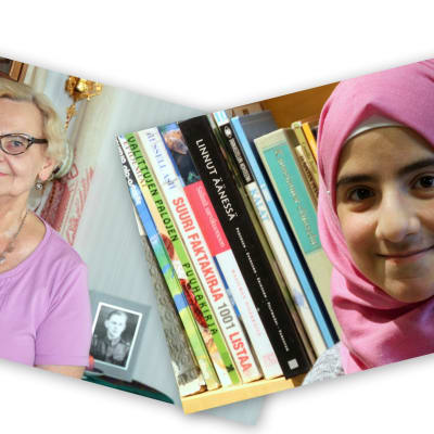 Sotalapset Sanni Tikka ja Lubna Alantouz