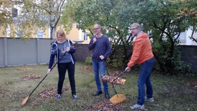 Ulrika Sandell, Mecki Andersson och Beni Edström på After Eight i Jakobstad.