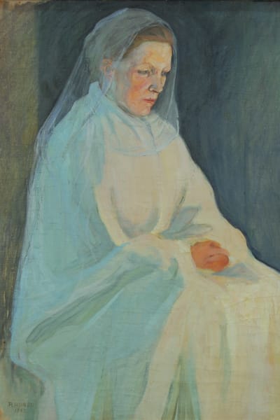 Målning Madonna av Pekka Halonen från 1902.