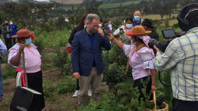 Chefen för FN:s livsmedelsprogram, David Beasley i Ecuador den 22 juli 2020