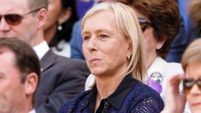 Martina Navratilova vid Wimbledon 2015.