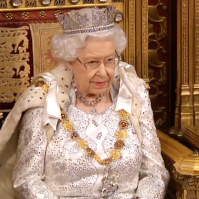 Drottning Elisabeth II håller "Queen's Speech" i parlamentet 14.10.2019
