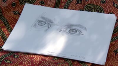 teckning av ett ögonpar