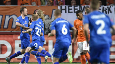Island slog Holland i EM-kvalet på torsdag.