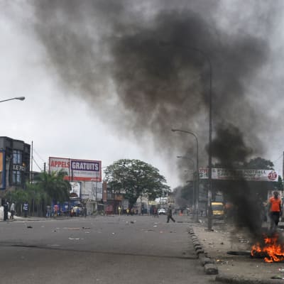 Våldsamheterna i Kinshasa var de värsta sedan januari ifjol då tiotals människor dödade i liknande protester
