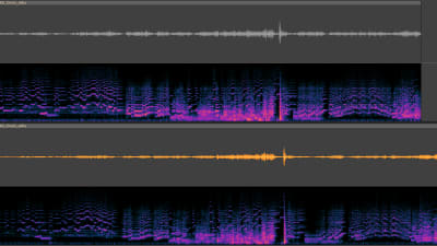 Äänen spektrogrammi