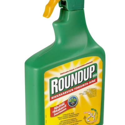 En flaska med bekämpningsmedlet Roundup.