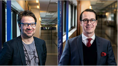 Ville Niinistö och Carl Haglund.