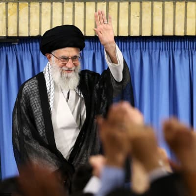 Iranin korkein johtaja ajatollah Ali Khamenei. 