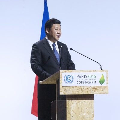 Kiinan presidentti Xi Jinping Pariisin ilmastokokouksessa 30. marraskuuta.