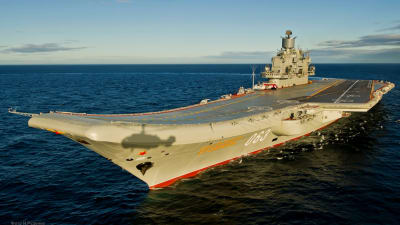 Det ryska hangarfartyget Admiral Kuznetsov.