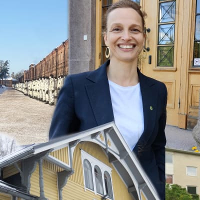 ett kollage med militär, Petra theman, lappvikhus, kossa, karis station