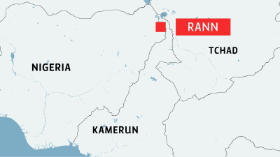 Kartan visar att Rann ligger i nordöstra Nigeria på gränsen till Kamerun.