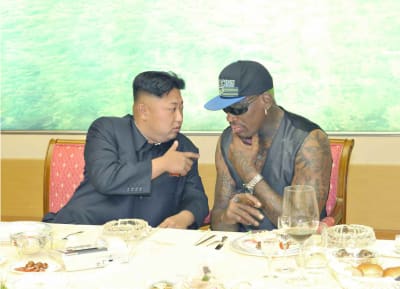 Dennis Rodman och Kim Jong-Un.