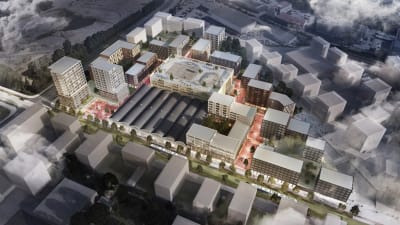 Vision över stasddelen Hertigshörnet i Åbo