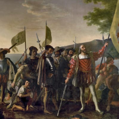 Kristoffer Kolumbus upptäcker Amerika 1492.