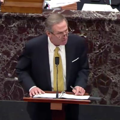 Michael van der Veen i Capitolium under Trumps riksrättsåtal
