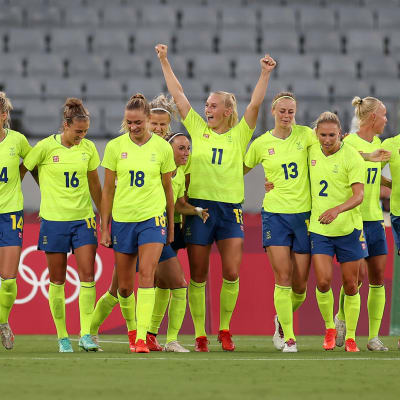Ruotsi juhli voittoa Yhdysvalloista Tokion olympialaisissa 21.7.2021
