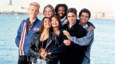 Deltagarna i The Real World: San Francisco, Puck Rainey, Rachel Campos, Cory Murphy, Pam Ling, Mohammed Bilal, Pedro Zamora och Judd Winick.